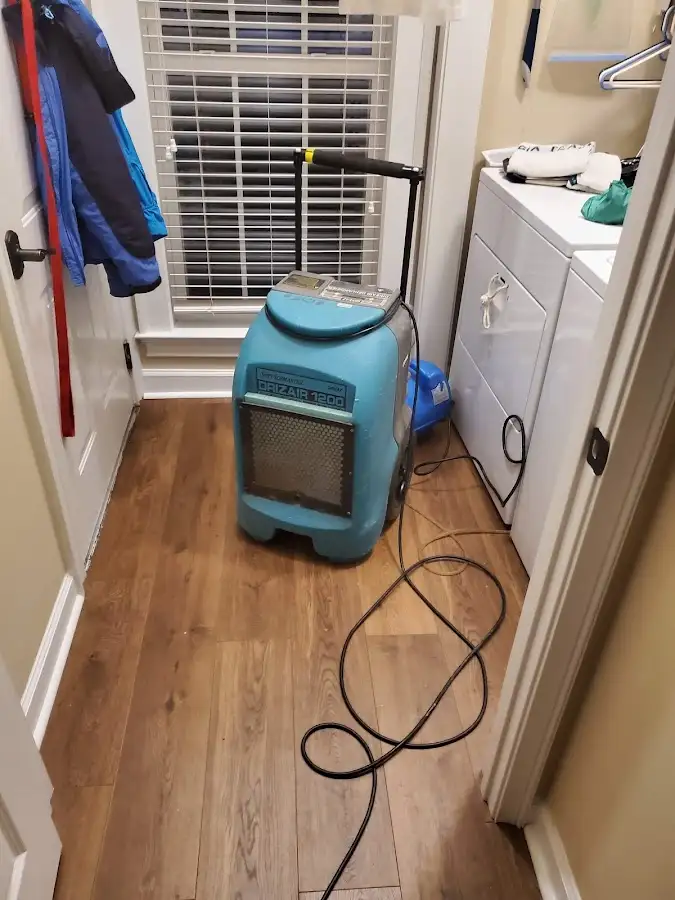 Commercial dehumidifier deployed for Flood Damage Cleanup in Lower Swatara